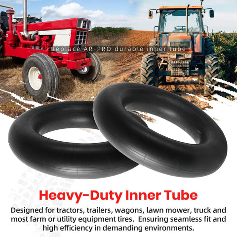 Heavy Duty 6.00-16 Inner Tubes for Tractors, Trailers, Trucks and More, 600-16 Tire Replacement with TR15 Valve Stems