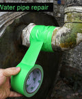 Green Heavy Duty Duct Tape 9 Mil Thick, 1.88 Inch Wide, 30 Yards Per Roll, Industrial Grade Waterproof Tape For Packing And Repairs, Strong Sticky Utility For Concrete, Wood, Glass, Metal, Plastic, 2 Rolls Total 60 Yards used on a water pipe repair
