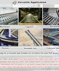 Heavy Duty Unpowered Steel Roller Set For Factories And Warehouses Easy Install Spring Loaded Conveyor Guide Rollers in warehouse and logistics setups.