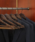 Heavy Duty Wood Coat Hangers With Smooth Retro Finish Boutique Quality Pro Grade Wooden Suit Hangers Thick Non Slip Rubber Pants Bar