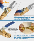 DIY Automatic Transmission Fluid Filler Kit With Metal Dispenser And Shut Off Valve close-up instructions for 09G 01J 722.9 CVT DSG ATF
