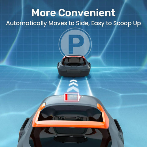 LiteVac 800 Robotic Pool Cleaner With 1200 GPH Suction, 90 Minute Run Time, Self Parking, Lightweight 7.5 Lb shown in operation