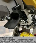 Dust Collection Adapter For 12 Inch Sliding Miter Saws With Vacuum Hose Connector Upgraded Dust Port Installed on Saw
