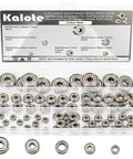 Deep Groove Ball Bearing Kit 72 Pieces In Six Sizes 693ZZ 623ZZ 624ZZ 685ZZ 687ZZ 627ZZ in plastic organizer