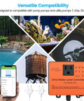 WiFi Sump Pump Controller With Alarm And Real Time Water Level Monitoring For Sump Submersible And Utility Pumps Smart App Remote Control Real Time Alerts For Failures And Overloads Keep Basement Dry And Prevent Floods, orange unit