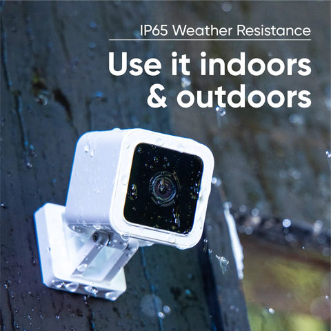 Color Night Vision Wired 1080p Indoor And Outdoor Security Camera With 2 Way Audio For Home Use Works With Alexa Google Assistant And IFTTT Starlight Sensor Lets You See Full Color In Low Light mounted outdoors with rain visible