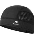 Cooling Skull Cap Liner For Helmets Lightweight Mesh Under Helmet Cap For Cycling And Motorcycle Breathable Sweat Wicking Head Cover For Men And Women Black