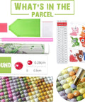Contents of 5D Landscape Diamond Painting Kit For Adults With Hot Air Balloon Scene Full Round Drill Crystal Art DIY Craft