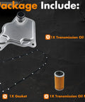 CVT Transmission Filter Oil Pan Gasket Kit RE0F10D 31728-28X0A with gasket, oil pan, filter for Nissan models