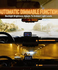 Beefy 8 Gang Offroad Switch Panel With Auto Dimmable LED Backlight in use, showing brightness adjustment with road scenes.