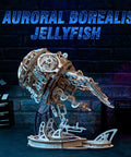 LED Jellyfish 3D Wooden Puzzle Kit For Adults With 355 Pieces That Swims When LED Lights Up Realistic Display Build DIY Wood Craft Toy Gift