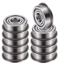 5x14x5mm Deep Groove Ball Bearing Flanged Shield F605ZZ Double Metal Shield 10 Pack Durable Universal Bearings For Motors RC Projects And Machinery Replacement Low Noise, stacked metal bearings