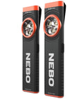 Slim Mini Pocket Light 2 Pack Rechargeable LED Flashlights With 250 Lumens Two Modes Magnetic Base shown in front view.