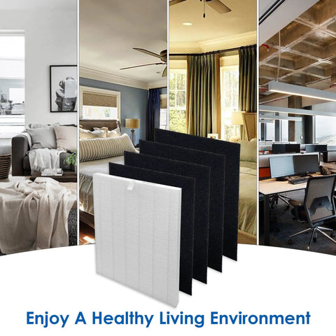 D3 Replacement Filter For Winix D360 Air Purifier With H13 Main Filter and Four Activated Carbon Filters, lifestyle settings view