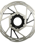 Paceline Disc Rotor 160mm Center Lock Silver Black Two Piece Rotor For Dope Braking And Beefy Stopping On Road And Mountain Bikes