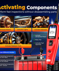 PowerScan PS100 Circuit Tester 2 Point 0 12 24V Automotive Electrical Probe Tool For DIYers And Pros Fast Diagnostics Live Circuit Testing Ground Check Clip Probes Troubleshooting Made Easy, red handheld tester