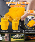 Road Trip Ready NEMA L14-30P To 14-50R And Tt-30R Rv Generator Adapter Kit, compact 30A twist lock connectors.