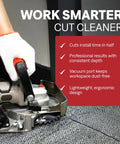 20V Cordless Undercut Saw Kit With 8000 RPM Power For Door Jambs, Trim And Flooring being used on carpeted surface