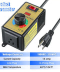 Smooth Operator Ac Motor Speed Controller With Crisp Led Display And Easy Peasy Variable Knobs For 120V Electric Motors, packed with overload protection.