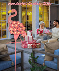 Flamingo Solar Garden Lights 27 LED Warm White Outdoor Stake Light Waterproof For Lawn Patio Courtyard shown in patio setting