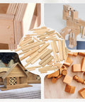 Wooden Dowel Pins Three Sixteenths Inch By Thirteen Sixteenths Inch Straight Fluted Dowels For Crafts, DIY, and Furniture Projects