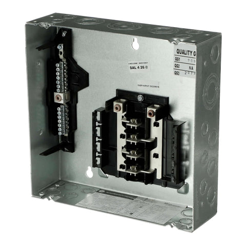 125A Convertible Load Center TLM612FCUDP with NEMA 1 galvanized enclosure, main lug, 6 spaces, 12 circuits, Q-Line compatible
