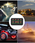Eight Channel Touch Switch Box For Trucks LED Control Panel With Water Resistant Dimmable Circuit Relay System For Easy Tap LED
