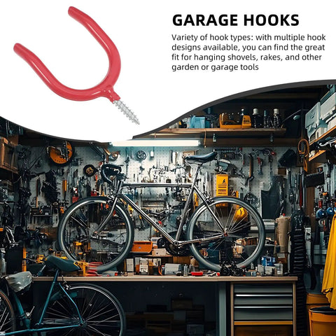 Real Deal Heavy Duty U Shaped Garage Storage Hooks For Shovels And Rakes Vinyl Siding Screw In Metal Wall Mount Hangers Built Tough As Nails To Kick Clutter To The Curb Fast