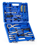Pro Grade 15 Piece Drum And Disc Brake Tool Kit With Brake Spring Pliers Caliper Brushes And Drum Brake Spring Tool in case