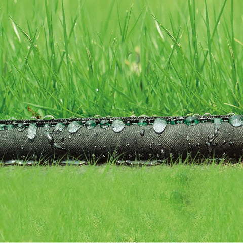 Close-up of 100 Ft Soaker Hose For Garden Linkable Dual Layer Drip Irrigation System Leak Free And Water Saving Up To 80 Percent