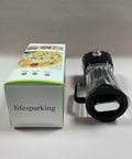 Lifesparking Electric Fruit Presser Machine For Home Kitchen with sleek black design and glass pitcher on counter.