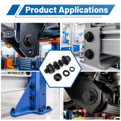 250 Piece M8 Flange Head Bolt Kit With Hex Bolts Nuts And Washers, M8-1.25 X 16/20/25/30 Mm Metric Fasteners in use