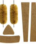 Bow String Silencers Kit With Rabbit Fur String Silencers And Leather Bow Limb Silencer Strip Arrow Rest Archery Accessories
