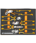 Megamod 194 Piece Mechanics Tool Set In Modular Foam Trays With Storage Unit Featuring A 90 Tooth Gear That Delivers A 4 Degree Swing Arc