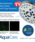High Pressure Handheld And Rain Shower Head Combo With Anti Clog Jets 3 Way 50 Mode System 8 Setting Hand Shower detail