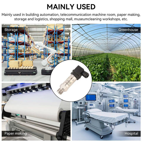 4 To 20 mA Air Pressure Transmitter For Water Oil Gas Applications 24V DC 0 To 3 Bar Silicone Sensor in industrial environments.
