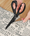 Black Titanium Fabric Scissors For Dressmaking Pro Grade Heavy Duty Multipurpose Shears With Titanium Coated Blades And Soft Grip Handles 25cm Cutting Tool for cutting printed fabric