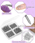 Stainless Steel Small Screw Eye Pins 320 Pcs Jewelry Making Kit In Gold And Silver Two Color Options With Three Sizes 8x4mm 10x5mm And 13x6mm Tiny Eye Hooks For Bead Charms And DIY Crafts in a box