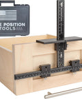 Cabinet Hardware Jig With Patent Pending True Calibration And Laser Engraved Rulers For Most Accurate Knob And Pull Placement