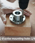 3 Inch Steel Wood Lathe Face Plate With 8 Screw Holes For Easy Mounting On 1x8 TPI Spindle Includes 8 M6 Screws Heavy Duty