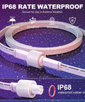 Heavy Duty 16 Ft Weatherproof Extension Cable Built For Permanent Outdoor Lighting Compatible With H705 And H706 Models, IP68 rated for extreme weather.
