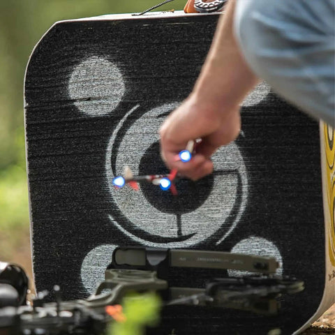 4 Sided Archery Target For Field Points And Broadheads, Open Face Layered Design With Friction Stopping Arrows, Handles Up To 300 FPS