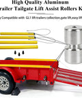 Aluminum Rollers For Lift Utility Trailer Tailgate Lift Assist 6061 T6 Aluminum Universal Fit 4 Pack Durable Rust Resistant