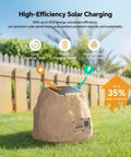 Outdoor Rock Speaker Duo With 60W Deep Bass For Killer Backyard Vibes, Multi Sync Up To 100 Units, Remote Control visible in garden