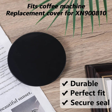 Water Tank Lid Cover Replacement For Vertuo Plus 60oz Coffee Maker Easy Install Replacement Part Durable Lid Cover For Your Coffee Station Fits XN900810 XN900T10 XN902T10 Vertuo Plus Models shown laying flat on a wooden surface