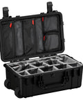 22 Inch Large Rolling Lockable Beefy Hard Storage Case With Padded Divider And Lid Organizer Model 300 Waterproof Protective Box
