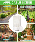 Two Pack Inground Worm Composters For Outdoors Reduce Food Waste And Build Rich Soil In Raised Beds Garden Health Durable PVC Bins Each With About 1.6 Gallon Capacity And Compact 11.8 By 6.3 By 6.3 Inches in various garden scenes.