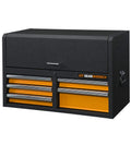 36 Inch 5 Drawer GSX Series Tool Chest With Trigger Lock System Aluminum Drawer Pulls Auto Return Sliding Drawers