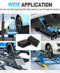 4 Pcs Auto Lift Pads Natural Rubber Jack Stand Blocks 6.375 Inch X 2 Inch for use with various car lifts and jacks.