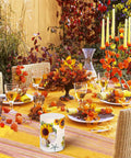 Sunflower Flameless Candles Set With Remote Timer For Women Perfect Housewarming Gift For A New Home on a decorated dinner table